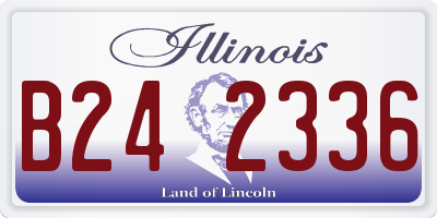 IL license plate B242336