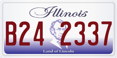 IL license plate B242337