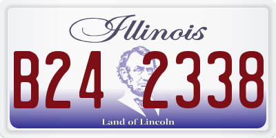 IL license plate B242338
