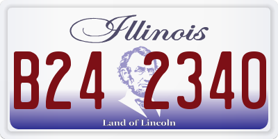IL license plate B242340
