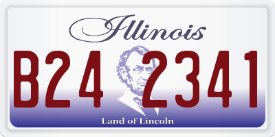 IL license plate B242341