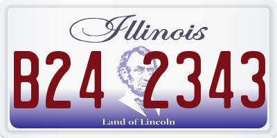 IL license plate B242343