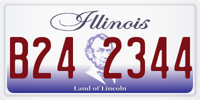 IL license plate B242344