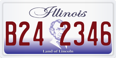 IL license plate B242346
