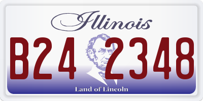 IL license plate B242348
