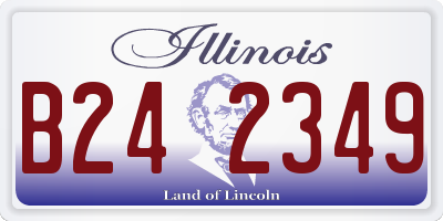 IL license plate B242349