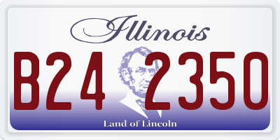 IL license plate B242350