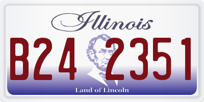 IL license plate B242351