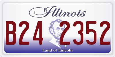 IL license plate B242352
