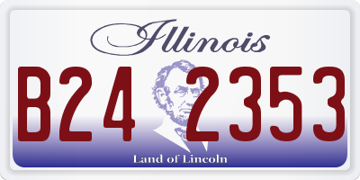 IL license plate B242353