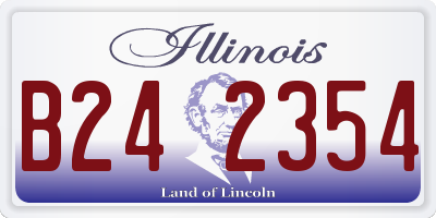 IL license plate B242354