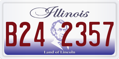 IL license plate B242357
