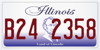 IL license plate B242358