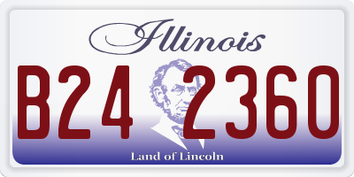IL license plate B242360