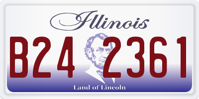 IL license plate B242361