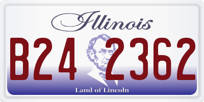 IL license plate B242362