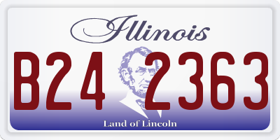 IL license plate B242363