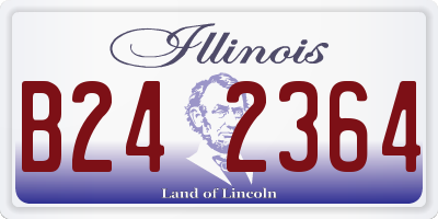 IL license plate B242364