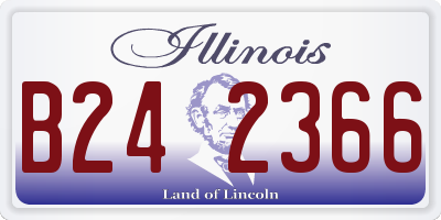 IL license plate B242366