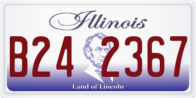 IL license plate B242367
