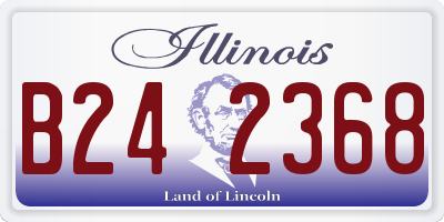 IL license plate B242368