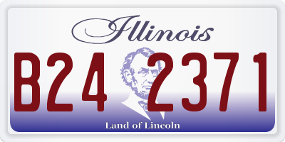 IL license plate B242371