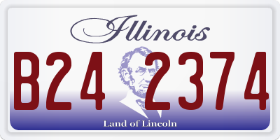 IL license plate B242374