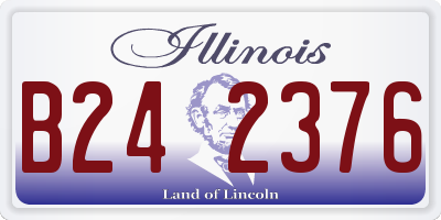 IL license plate B242376
