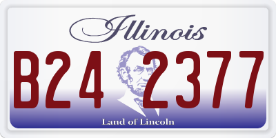 IL license plate B242377