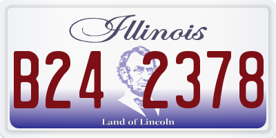 IL license plate B242378
