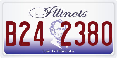 IL license plate B242380