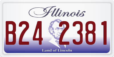 IL license plate B242381