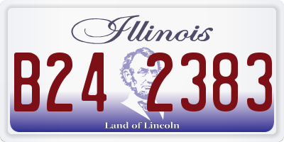 IL license plate B242383