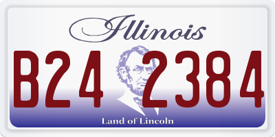 IL license plate B242384