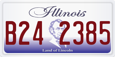IL license plate B242385