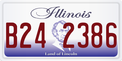 IL license plate B242386
