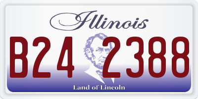 IL license plate B242388