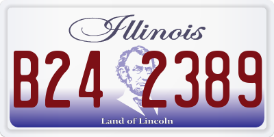 IL license plate B242389