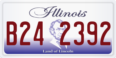 IL license plate B242392