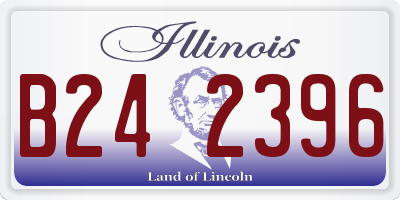 IL license plate B242396