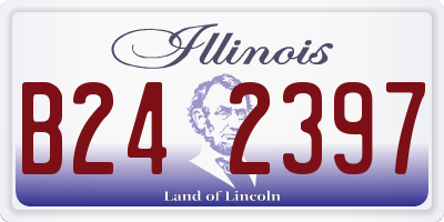 IL license plate B242397