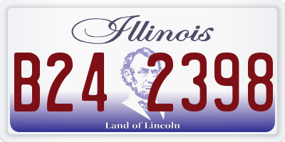 IL license plate B242398