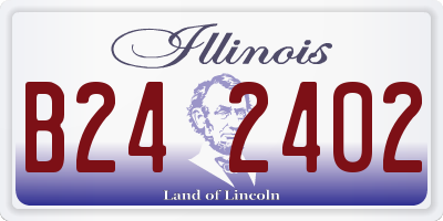 IL license plate B242402