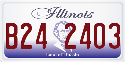 IL license plate B242403
