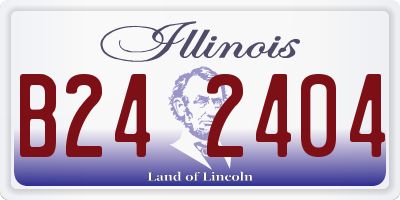 IL license plate B242404