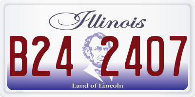 IL license plate B242407