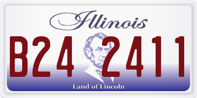 IL license plate B242411