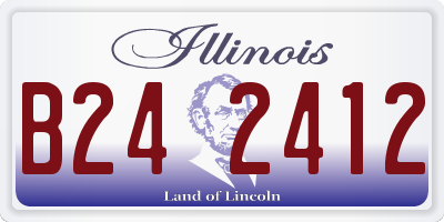 IL license plate B242412