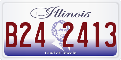IL license plate B242413