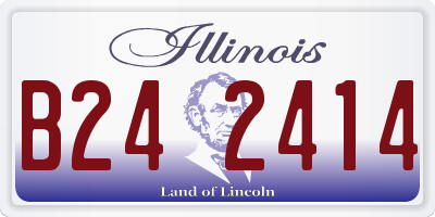 IL license plate B242414